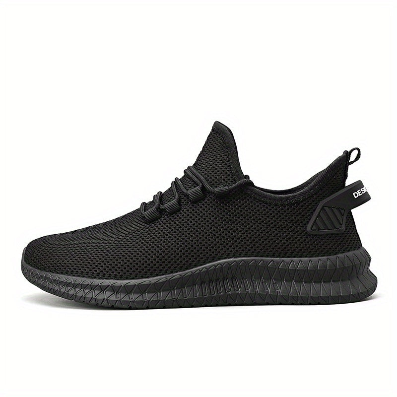 Men's Weave Knit Casual Shoes - Lightweight, Comfy Non-Slip Sneakers